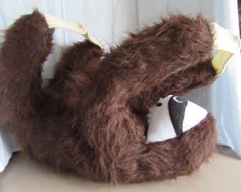 Three Toed Sloth LARGE Pattern for you to Sew......