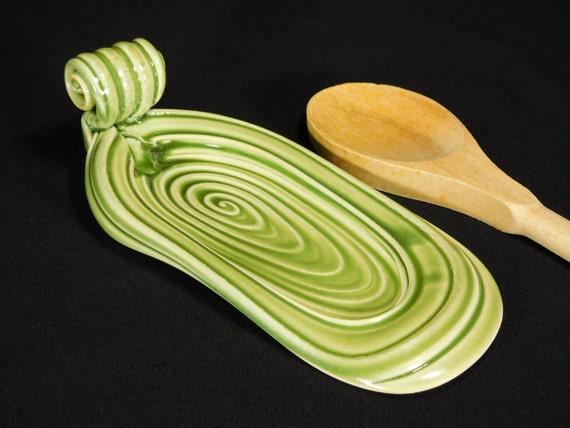 handmade ceramic spoon rest