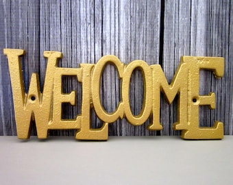 Welcome Wall Decor metal welcome sign | etsy Welcome Wall Decor metal welcome sign | etsy