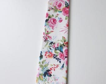 Little and Big Guy NECKTIE Tie - Spring Easter - Bright Floral - (Newborn-Adult) - Baby Boy Toddler Teen Man