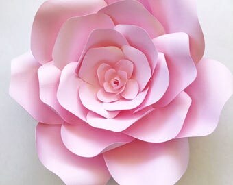 DIY Paper flowers for photo backdrops or home decor, Paper flower template create your own paper flowers for parties, events or home decor