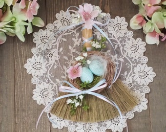 Ostara Besom, Easter Decor, Easter Decorations, Ostara Decorations, Ostara Altar, Easter Altar, Ostara Broom