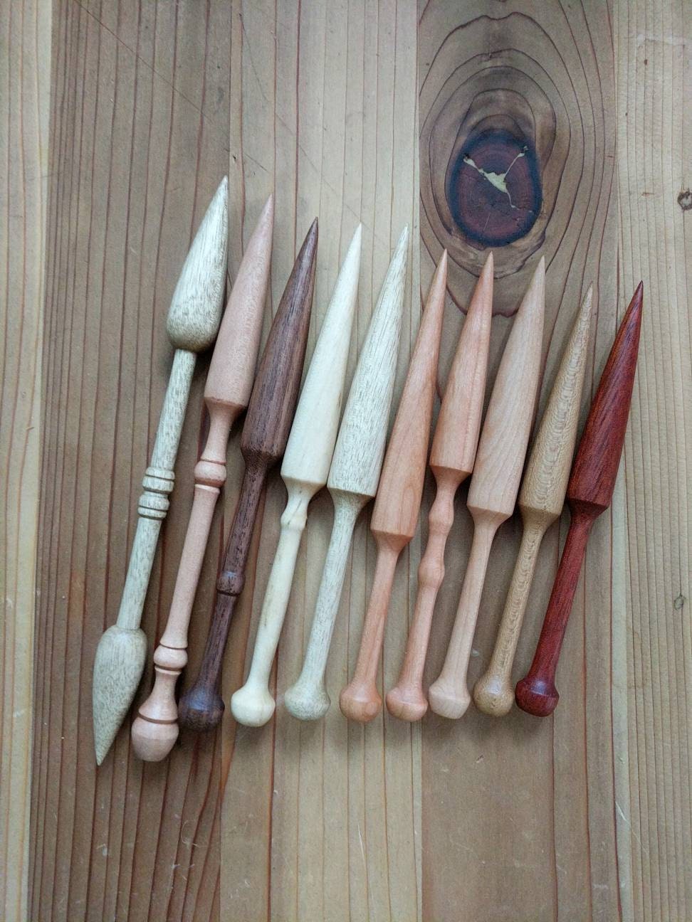 Tapestry Bobbins, Wood Bobbins, Weaving Bobbins, handturned, custom