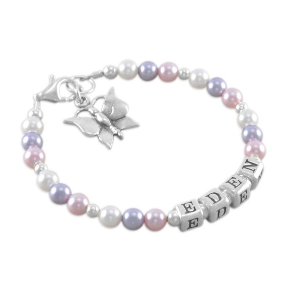 Little Girls Name Bracelet custom made toddler little girls