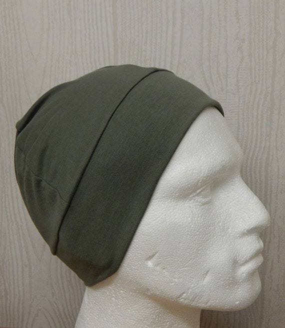 Khaki chemo hat for man men's stretchy cancer cap