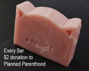 Planned Parenthood, donation, Resist, Resist Soap, Pussy Soap, Pussy Hat Soap, Women's March, Womens Rights