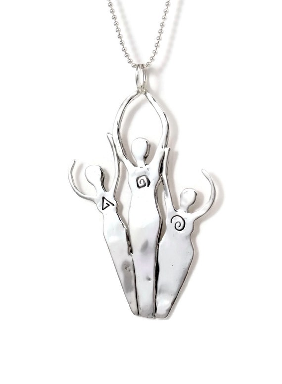 Triple Goddess Jewelry Silver Goddess Jewelry Sterling