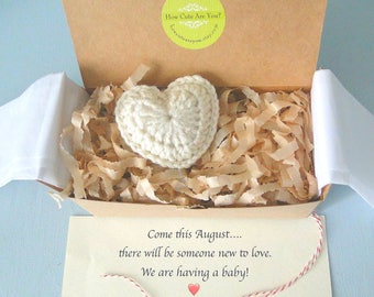 Pregnancy Announcement, Pregnancy Reveal, Grandparents, Daddy, Heart, Perfect Way to Announce Your Pregnancy, Pregnancy Reveal Box,