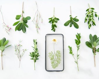 NEW Designs Added - Handcrafted Flower iPhone Case - Pressed Real Flowers - for iPhone 6 6s Plus 7 7s Plus 5 5s SE - Samsung Galaxy S6 Edge