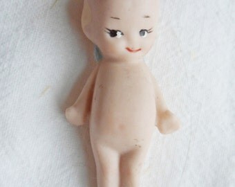 Vintage Porcelain Bisque Miniature 2" KEWPIE Doll Figurine