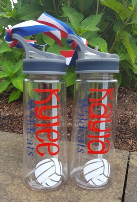 Water Bottle, Personalized Water bottle, Sports water bottle, Sports, Volleyball, Gymnastics,basketball,lacrosse,cheerleading