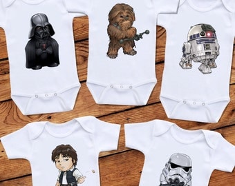 Star Wars Baby Onesie Set - 5 Onesies