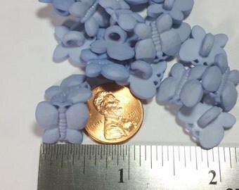 17 Blue Butterfly, Spring Novelty Buttons - Priced to Sell