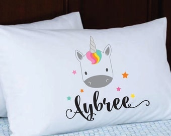 Personalized Pillow Case - Stocking Stuffer -Kids pillowcase with name - Birthday Gift Party