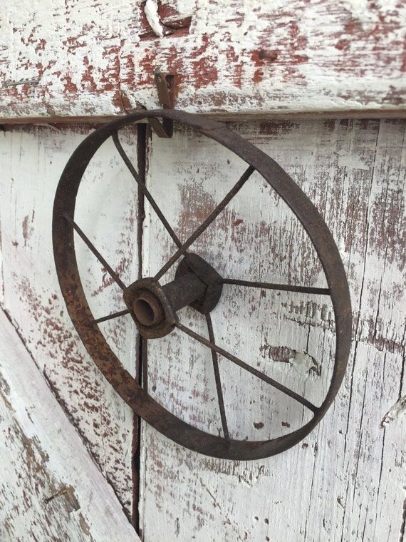 Antique Metal Wheel Small Spoked Wheels metal cart wheel