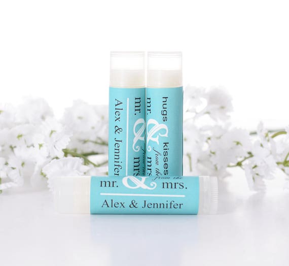 Personalized Lip Balm - 25 Vintage Wedding Favors - 25 Lip Balm-Chapstick Stickers and Lip Balm Tubes - Wedding Lip Balms Il_570xn