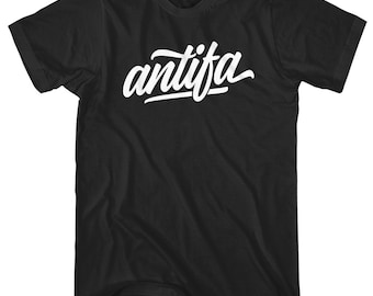 Antifa T-Shirt - Men and Unisex - XS S M L XL 2x 3x 4x - Gift, Antifa Shirt, Anti-Fascist Shirt, Fascism, Fight Nazis, Action, Anarchy Tee