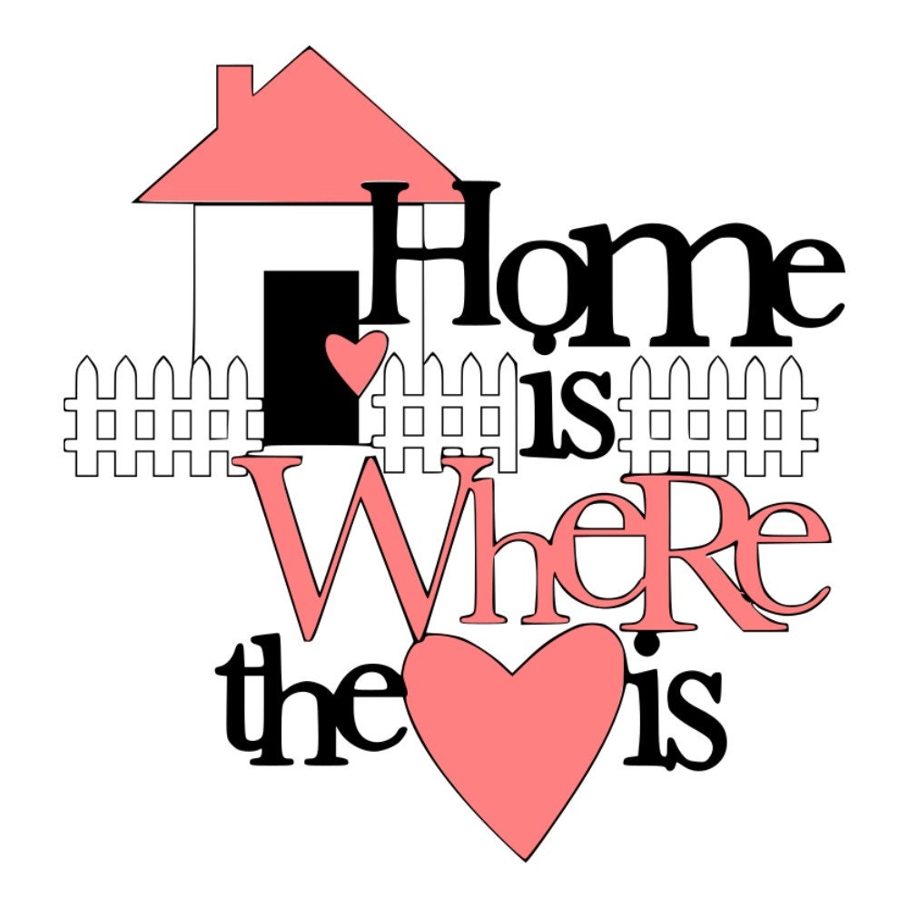 SVG Home is Where the Heart is Home Home Decor Kitchen