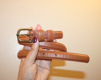 Skinny Leather Belt,women leather belt,dress belt,thin belt,skinny belt,caramel leather belt,girls belt,girl belt,girl leather belt,xs belt
