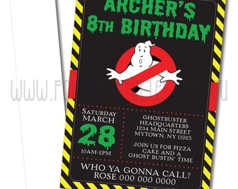 Ghostbusters Party Invitation | Ghostbusters Party Invitation Printable | Ghostbusters Party | Party Printables