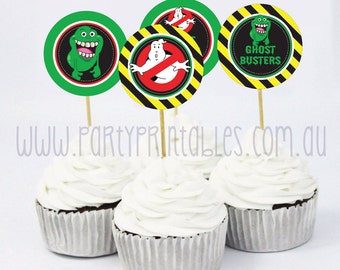 Ghostbusters Cupcake Topper | Ghostbusters Cupcake Topper Printable | Ghostbusters Party | Party Printables