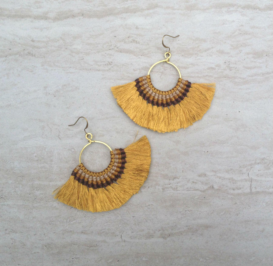 Tassel Hoop Earrings Gold Festival Tassel Earrings Tassle