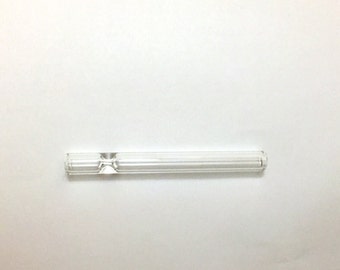 Handblown Durable Reusable Glass One Hitter Bat Cigarette Holder