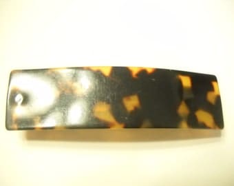 Vintage Faux Tortoise Shell Barrette (9537) Made In France