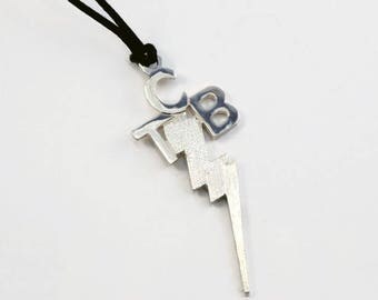 Elvis Presley Pendant TCB , Sterling silver 925