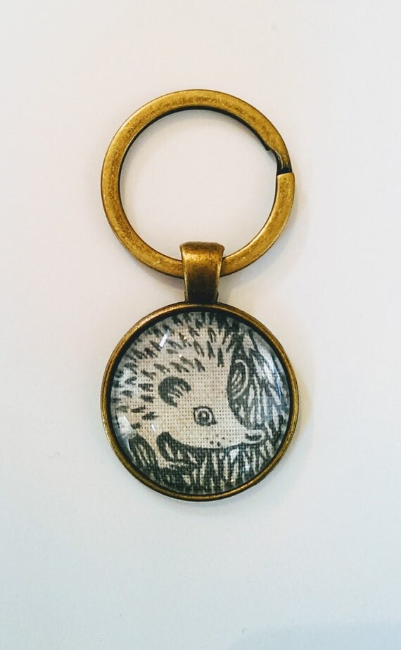 steiff hedgehog keyring