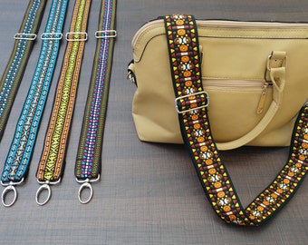 Guitar Strap Style Handbag Strap - CITRINE Style - Adjustable Bag Strap - FREE Expedited Shipment, Suitasble for Handbags and Messenger Bags