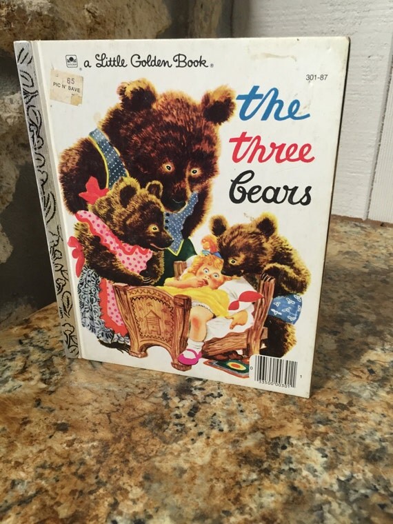 Book The Three Bears A Little Golden Book Vintage