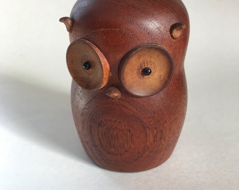 Vintage Mid Century Modern Laurids Lonborg Denmark Teak Owl