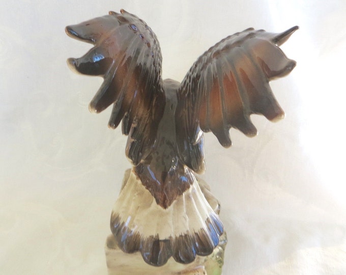 Howard Holt Eagle Figurine, Vintage Howard Holt 1959. American Bald Eagle Figure, Mens Desk Accessory