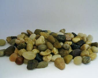 Smooth River Rocks - Fairy Garden - Terrarium - Miniature Gardening - Craft Supply