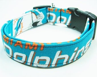 Miami Dolphins Dog Collar