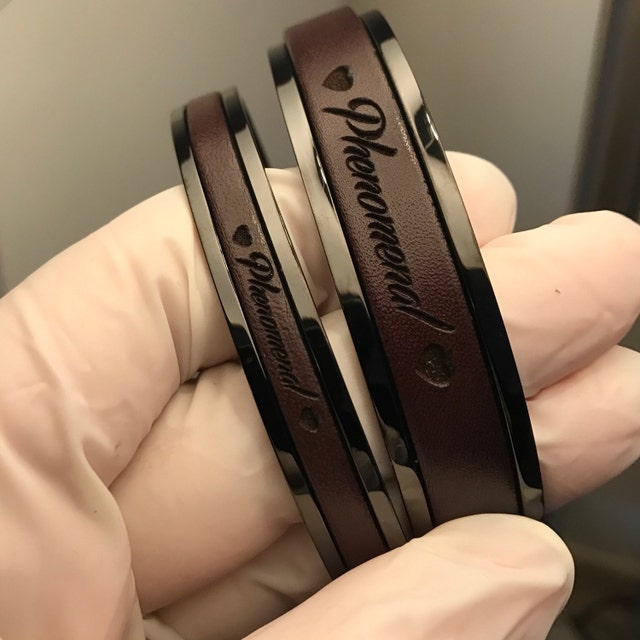 Mens Leather Bracelets Steel Cuffs Boho Wrap by BeGenuine on Etsy