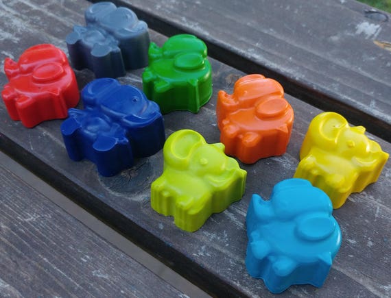 Elephant Crayons set of 80 - Elephant Party Favors - Elephant Party - Animal Crayons - Animal Birthday Party Il_570xn