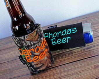 Personalized Can Coolers - One Free Can KOOZIES ® with purchase of your Custom CanCuddler ® -Valentine's Day Gift for Him - Custom Beer Gift