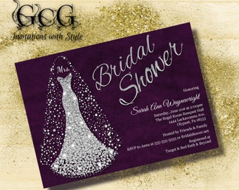 Bling Bridal Shower Invitations 4