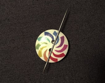 Rainbow Needle Minder, Needle Nanny, Magnetic Needle Holder for Hand Embroidery or Cross Stitch