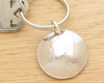 For 16th: 2001 Half Dollar Keychain Coin Accessory 16th Birthday Gift or 16th Anniversary Gift Coin Accessory