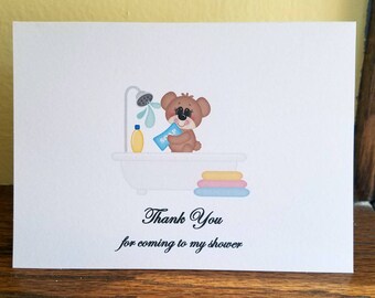 Baby Shower Thank You Card Set, Thank You Card Set, Baby Shower Thank You