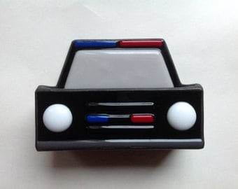 Police Car, Cop Car, Stained Glass, Business Card Holder, Police Officer, Desk Accessories, Office Accessory, College Graduation Gift