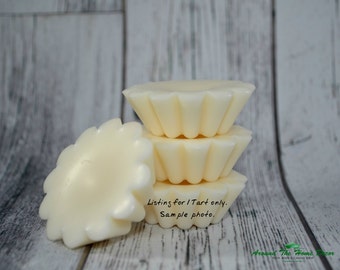 1 All Natural Vegan Soy Dye Free Wax Melt Tart. 80+ Fragrances. Sample Size.