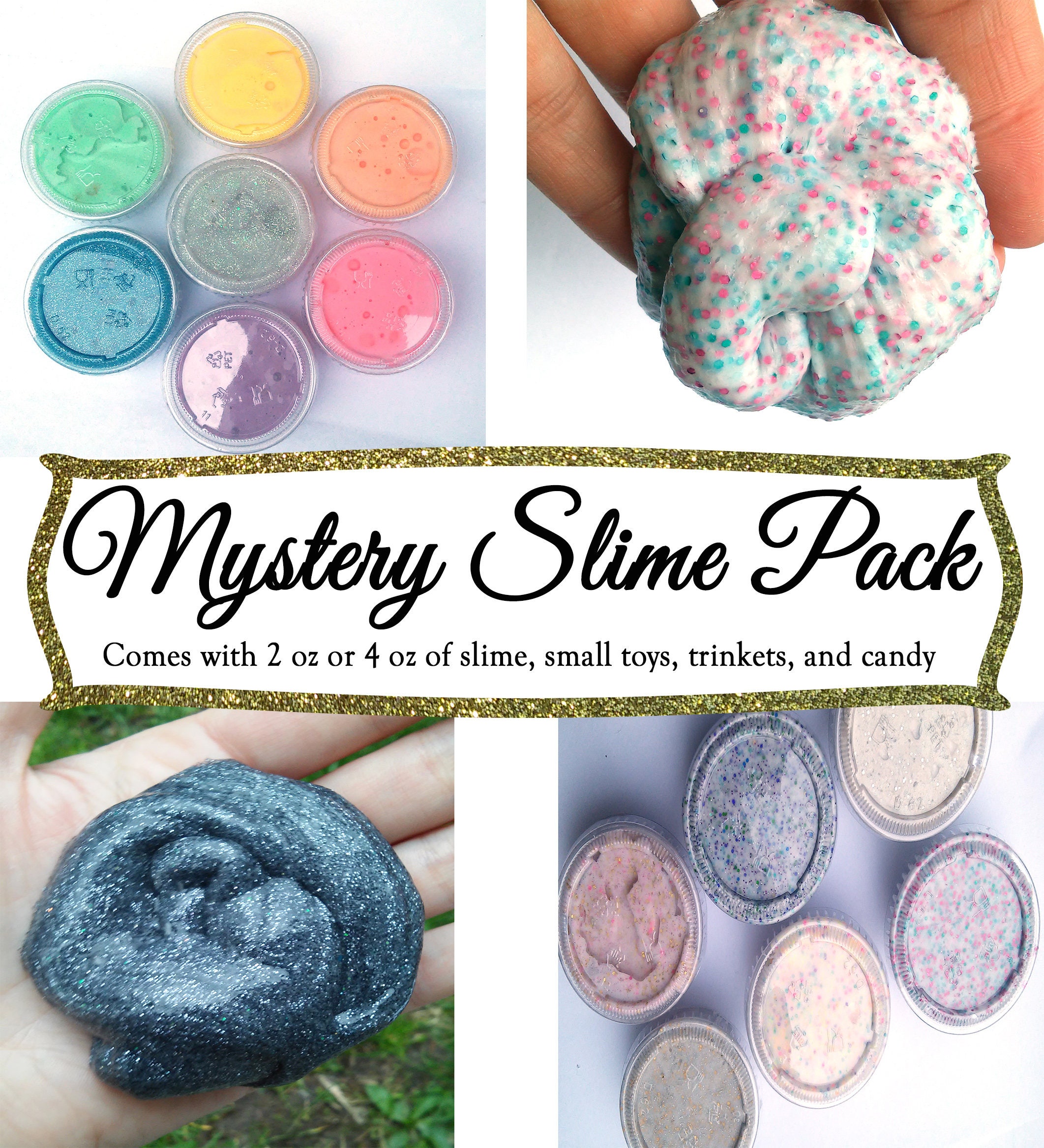Mystery Slime Package Surprise Gift Box Birthday Gag Gift