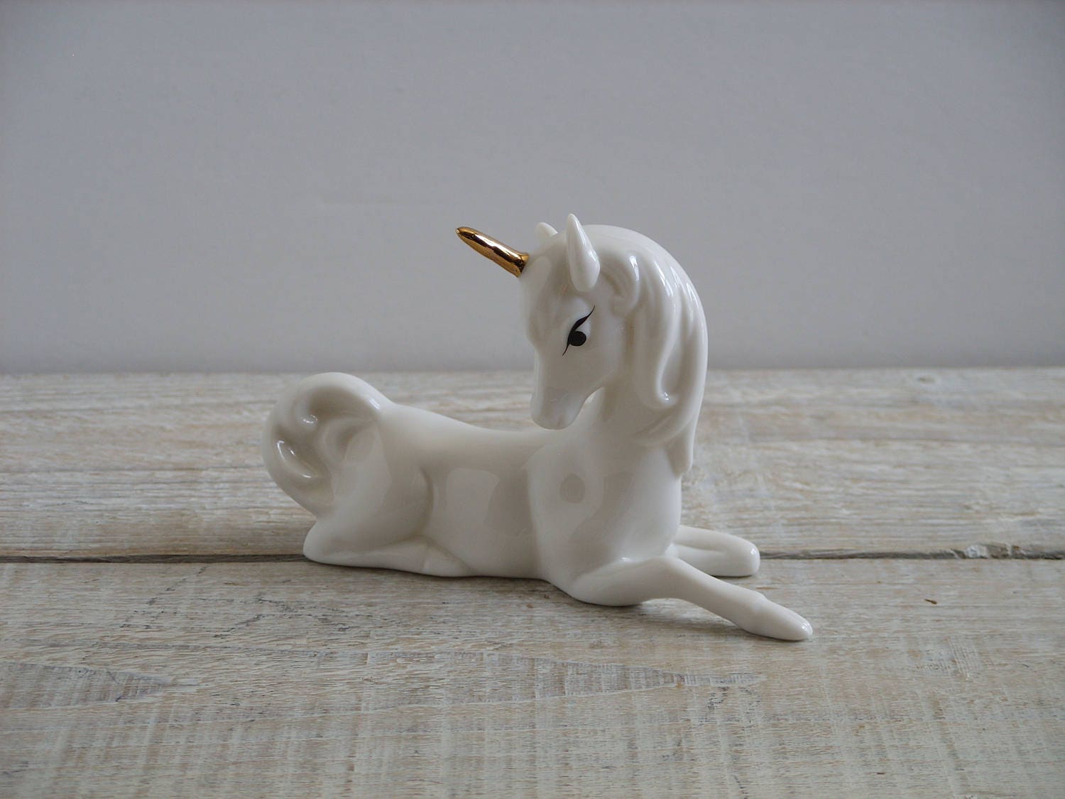 white unicorn figurine