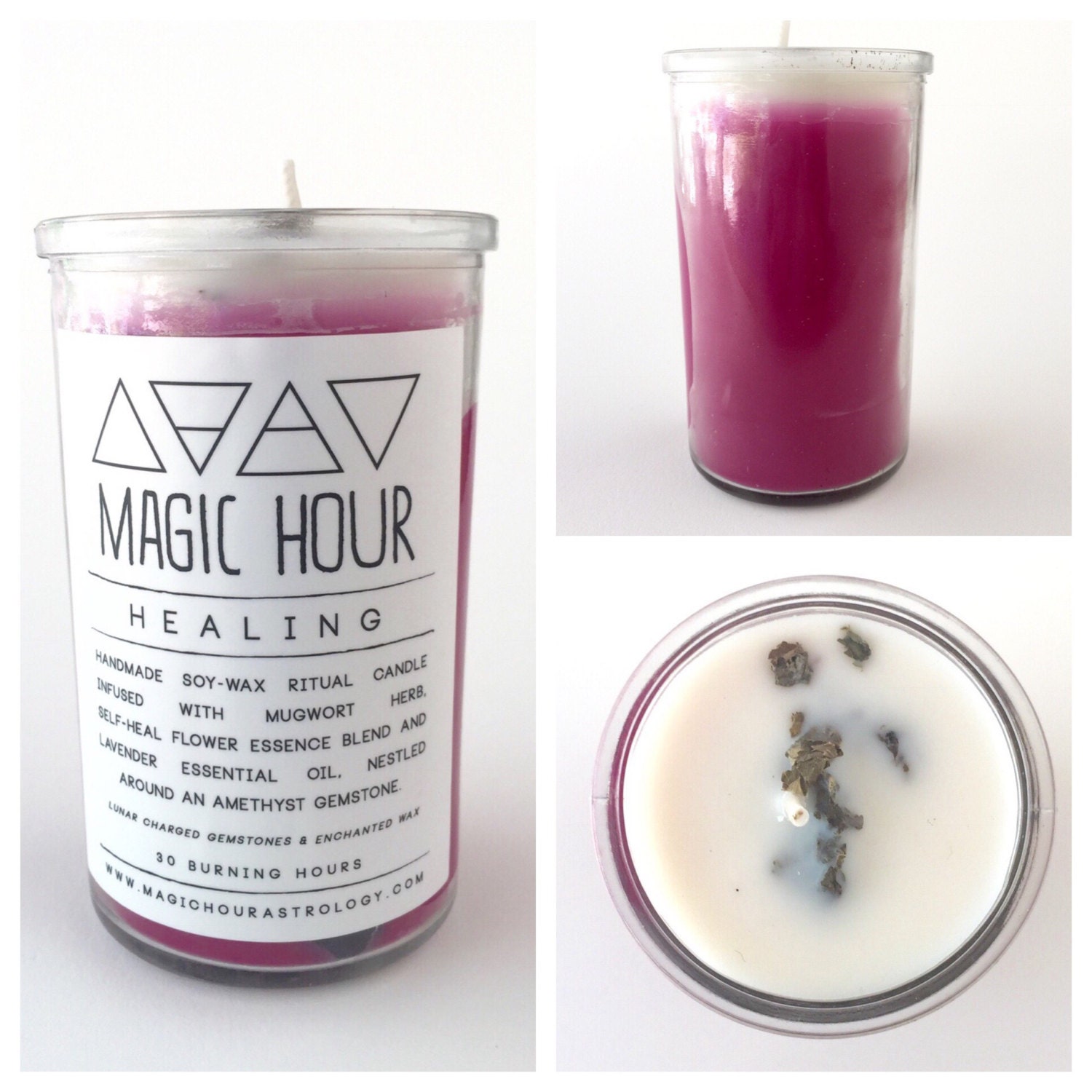 Healing Handmade Ritual Candle Small