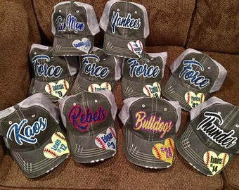 Baseball cap, Softball cap, football cap, volleyball cap, football mom, softball mom, trucker hat, mesh hat,baseball, baseball mom