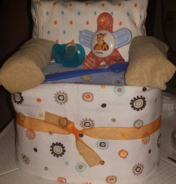 boy classic pooh diaper chair/diaper chair center piece/baby